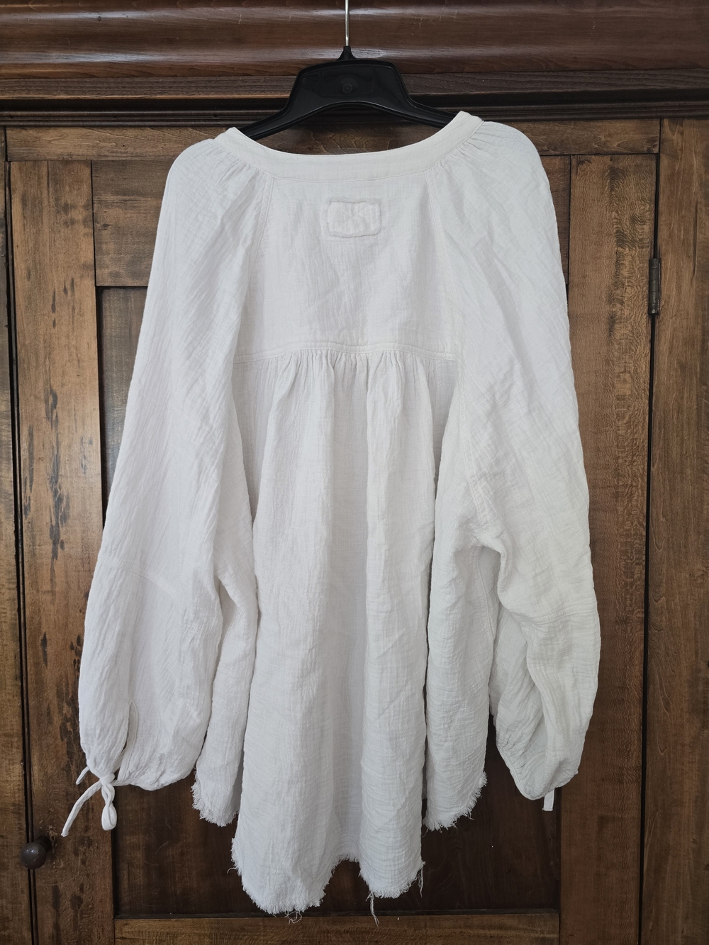 Aerie Daybreak Coverup Shirt White Lightweight Button-Front XL - Picture 6 of 9